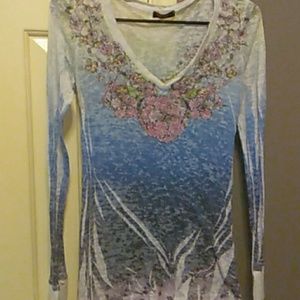 Cute long sleeve shirt sheer